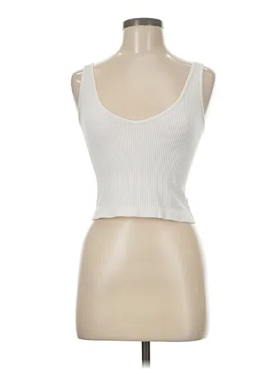 Pre-owned Aura Tank Top Ivory Scoop Neck Tops