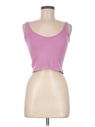 Pre-owned Aura Tank Top Pink Strapless Neckline Tops