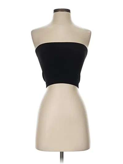 Pre-owned Aura Tube Top Black Strapless Neckline Tops