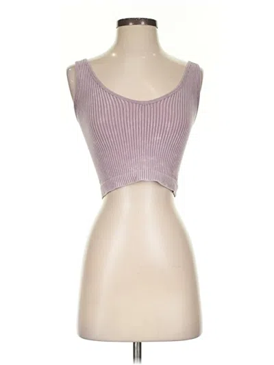 Pre-owned Aura Tube Top Purple Strapless Neckline Tops