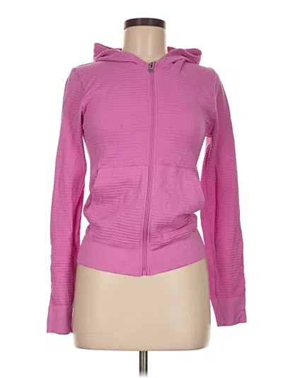 Pre-owned Aura Zip Up Hoodie In Pink