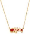 Auragraph 18k Yellow Gold Mini Mood Diamond Necklace