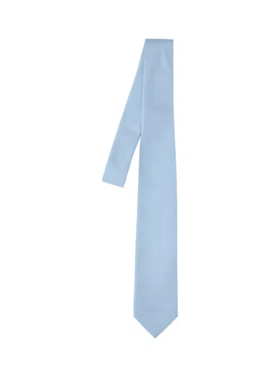 Auralee 100% Cotton Tailored Tie For Men In Blue