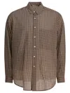 Auralee Long Sleeve Checked Button-down Shirt