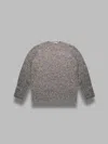 Auralee Textured Knit Crewneck Sweater With Long Sleeves In Black