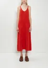 Auralee Alpaca Knit Dress In Red
