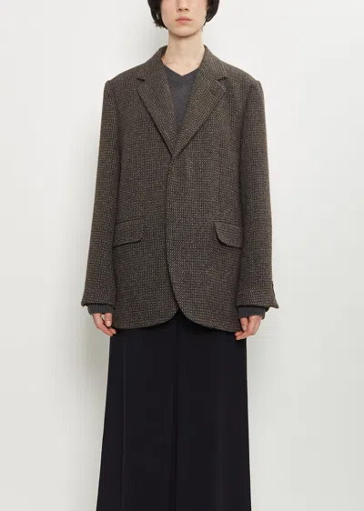 Auralee Alpaca Wool Silk Tweed Over Jacket