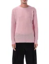 Auralee Luxurious Alpaca Knit Sweater In Pink