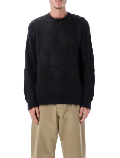 AURALEE AURALEE AURALEE BRUSHED SUPER KID MOHAIR KNIT CREWNECK SWEATER
