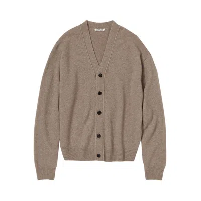 Pre-owned Auralee Baby Cashmere Knit Cardigan 'natural Brown' | Women's Size 2