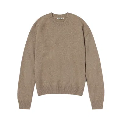Pre-owned Auralee Baby Cashmere Knit Sweater 'natural Brown' | Women's Size 1