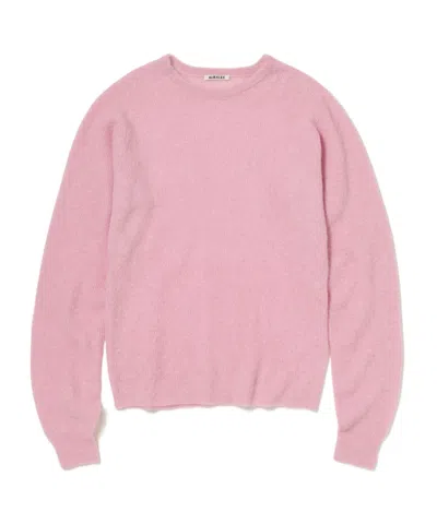 Auralee Baby Suri Alpaca Sheer Knit P/o In Pink
