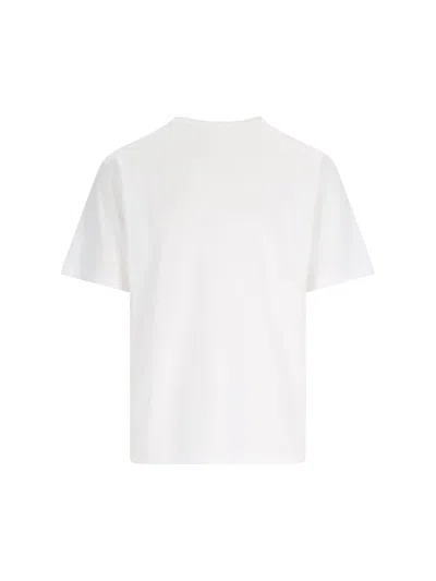 Auralee Crew-neck Cotton T-shirt In White