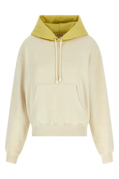 Auralee Bd Sweat Parka Hoodie In Beige