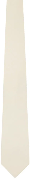Auralee Beige Super Light Wool Tie In Light Beige