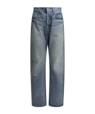 Auralee Belt Loop Jeans In Gray