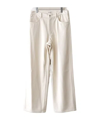 Auralee Belt Loop Jeans In Neutral