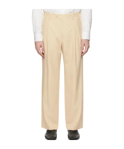 Auralee Belt Loop Track Pants In Nude
