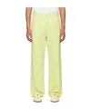 Auralee Belt Loop Track Pants In Yellow