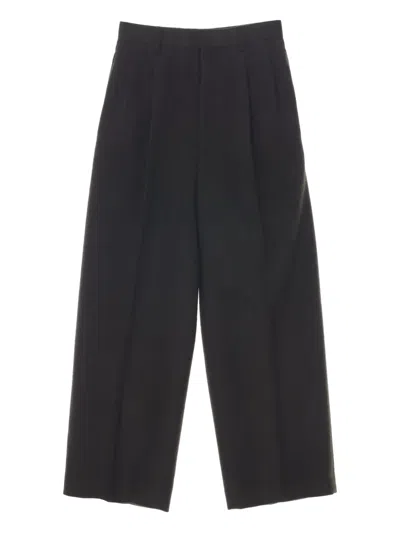Auralee Belt-loop Trousers In Black