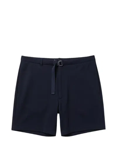 Auralee Belted-waist Shorts In Blue