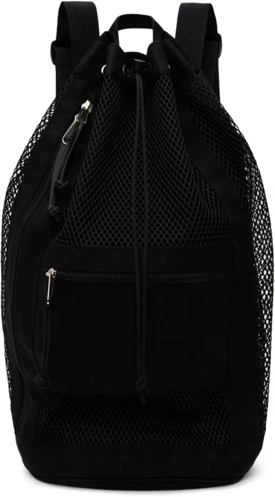 Auralee Black Aeta Edition Mesh Small Backpack In Gold