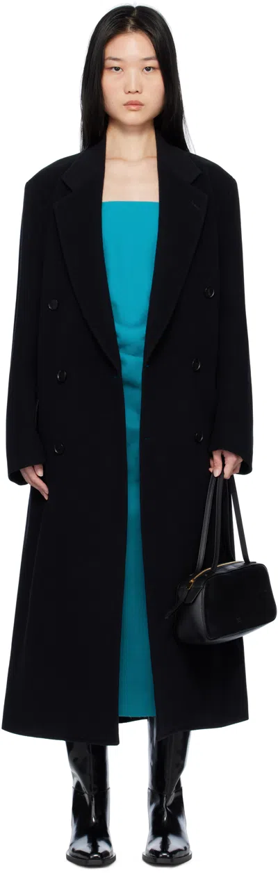 Auralee Black Chesterfield Coat