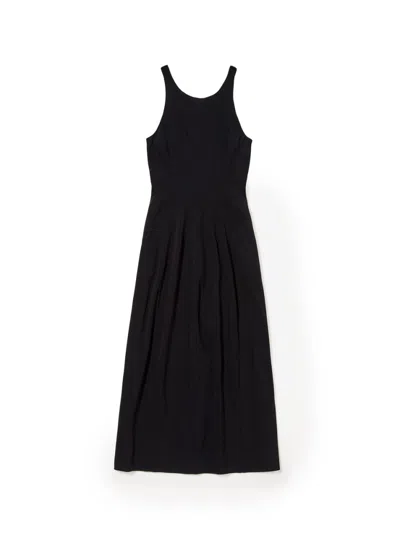 Auralee Cotton Dress In Black
