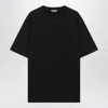 Auralee Black Cotton Tshirt In Black