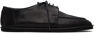 Auralee Black Leather Oxfords
