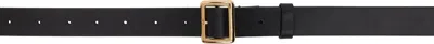 Auralee Black Square Buckle Belt