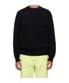 Auralee Black Super Fine Wool Sweater In Black