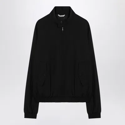 Auralee Black Wool Zip-up Jacket Men