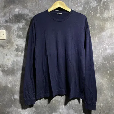 Pre-owned Auralee Blank L/s In Black