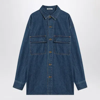Auralee Blue Denim Shirt