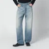 Auralee Blue Washed-effect Jeans In Blue