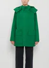 Auralee Bonded Cotton Gabardine Blouson In Green