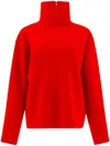 Auralee Bright Red Wool Milano Sweater In Red