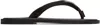 Auralee Black Leather Tong Flip-flops In Brown