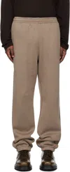 Auralee Brown Smooth Soft Sweatpants In Brown