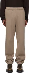 AURALEE BROWN SMOOTH SOFT SWEATPANTS