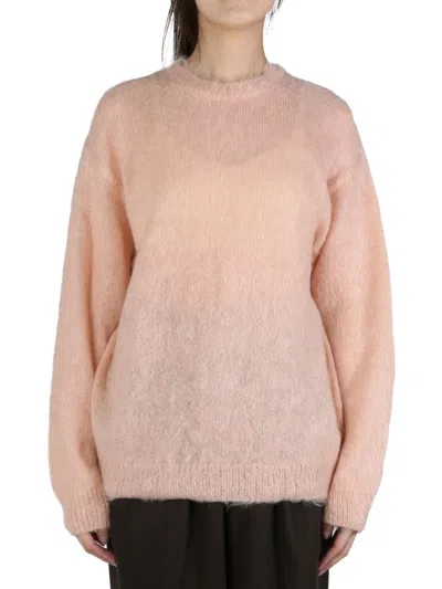 Auralee Brushed-effect Sweater In Nude
