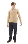 AURALEE BRUSHED SUPER KID MOHAIR POLO