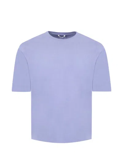 Auralee Brushed-jersey T-shirt In Purple