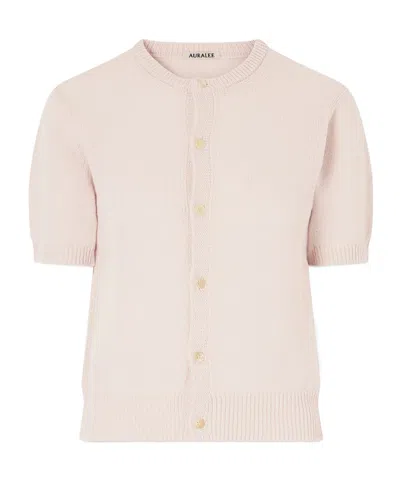 Auralee Button Short-sleeve Cardigan In No