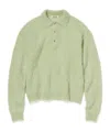 Auralee Button-up Sweater In Green