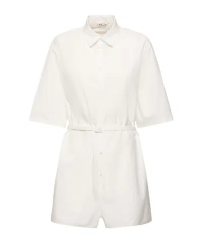 Auralee Button-down Bodysuit In White