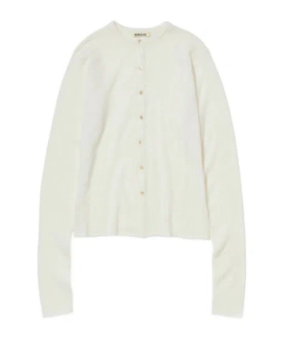 Auralee Button-down Cardigan In White