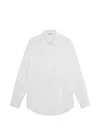 Auralee Long-sleeve White Cotton Shirt In White