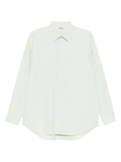 Auralee Buttoned Shirt In Green